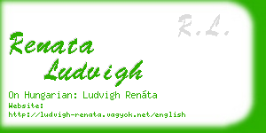renata ludvigh business card
