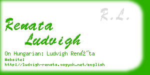 renata ludvigh business card